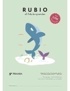 CUADERNO RUBIO A4 VACACIONES 5º PRIMARIA - Pack de 5 unidades